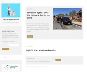 Solobuildingblogs.com(Helping solo practice physicians succeed) Screenshot