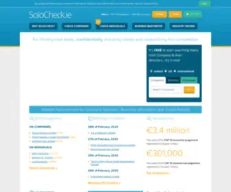 Solocheck.ie(Irish Company And Irish Director Information Searches) Screenshot