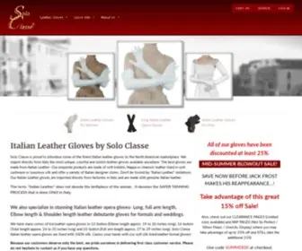 Soloclasse.com(Italian Leather Gloves) Screenshot