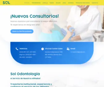 Solodontologia.com.ar(Sol Odontología) Screenshot