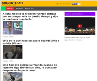 Soloenterate.com(Solo Enterate) Screenshot