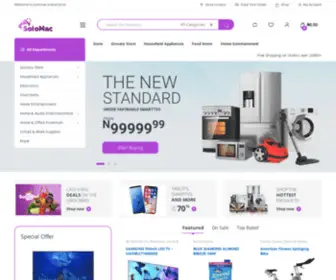 Solomac.com.ng(Nigeria's number one online shopping site and eccomerce platform where you can shop for all things home appliances) Screenshot