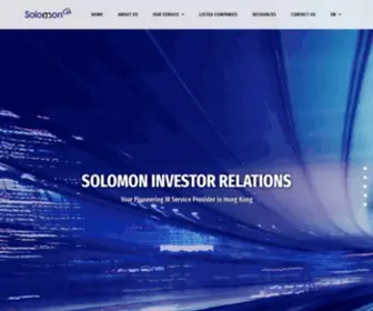 Solomon-IR.com(Your Pioneering IR Service Provider in Hong Kong) Screenshot