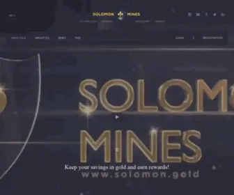 Solomon.gold(Solomon Mines is a revolutionary new Gold Platform which helps build wealth in 5 different ways) Screenshot