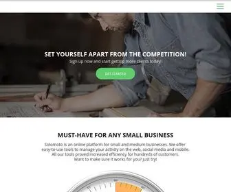 Solomoto.com(Online platform for small and medium businesses) Screenshot