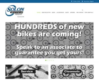 Solonbicycle.com(Solon Bicycle A TOP 100 BIKE SHOP) Screenshot