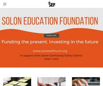 Solonedfound.org(Solon Education Foundation) Screenshot