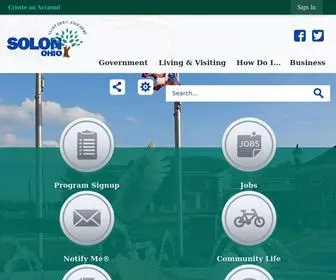 Solonohio.org(Solon, OH) Screenshot