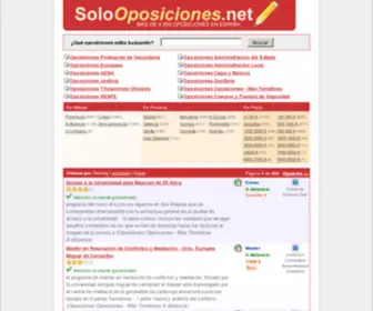 Solooposiciones.net(Solooposiciones) Screenshot