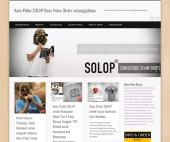 Solop.co.id(Kaos Polos Distro Katun Combed 24s dan 40s ukuran distro) Screenshot