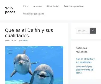 Solopeces.com(Solo peces) Screenshot