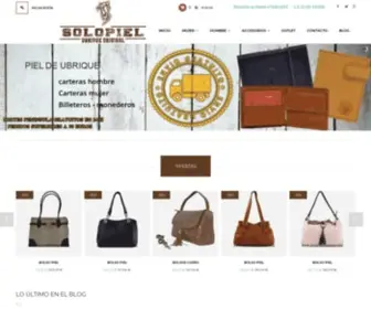 Solopielubrique.com(Bolsos de piel baratos carteras de piel de Ubrique) Screenshot