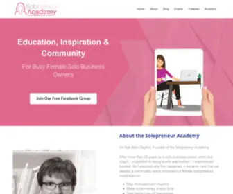 Solopreneuracademy.com(Academy Home Attempt 2) Screenshot