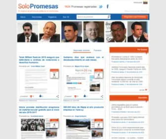 Solopromesas.com(Registro de promesas públicas en Venezuela) Screenshot