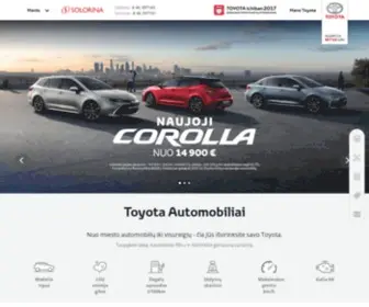 Solorina.lt(Solorina oficialus Toyota atstovas Lietuvoje) Screenshot