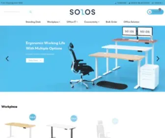 Solos-IT.com(Most Affordable Height Adjustable Standing Desk) Screenshot