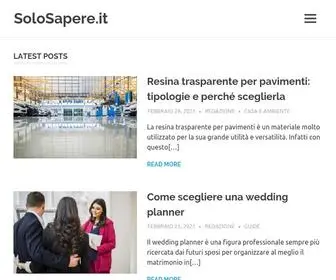 Solosapere.it(Guide e approfondimenti per Sapere) Screenshot