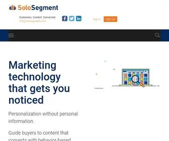 Solosegment.com(Anonymous Personalization) Screenshot