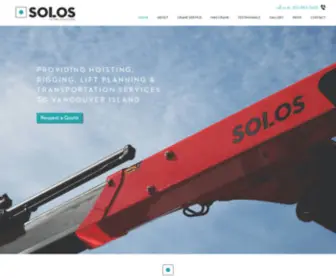 Soloslifting.com(SOLOS Lifting Solutions) Screenshot