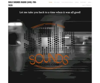 Solosoundsradio.com(SOLO SOUNDS RADIOSolo Sounds Radio Home) Screenshot