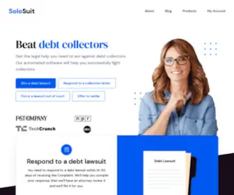 Solosuit.com(Resolve debt) Screenshot