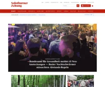 Solothurnerzeitung.ch(Solothurner Zeitung) Screenshot