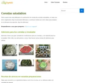 Solovegetales.com(Comidas saludables ovo lacto vegetarianas) Screenshot