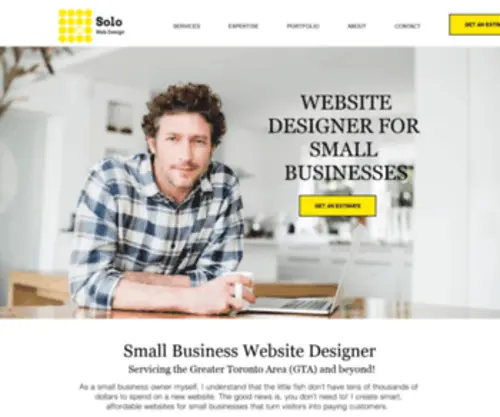 Solowebsites.ca(Web Designer For Small Businesses l Solo Web Design Toronto) Screenshot