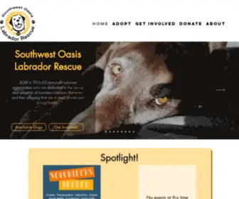 Solraz.org(Southwest Oasis Labrador Rescue) Screenshot