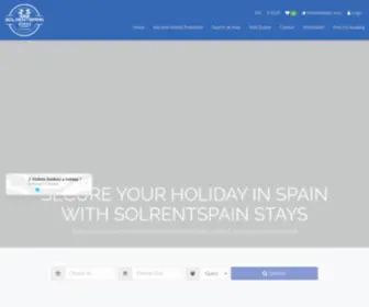 Solrentspainstays.com(VACATION RENTALS SPAIN) Screenshot