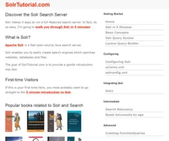 Solrtutorial.com(Solr Tutorial.com) Screenshot