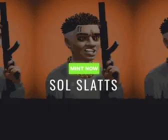 Solslatts.com(Sol SlattsSolana NFT's) Screenshot