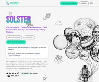 Solster.finance(Web site created using create) Screenshot