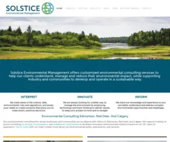 Solsticecanada.com(Solstice Environmental Management) Screenshot