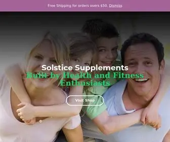 Solsticesupplements.com(Solstice Supplements) Screenshot