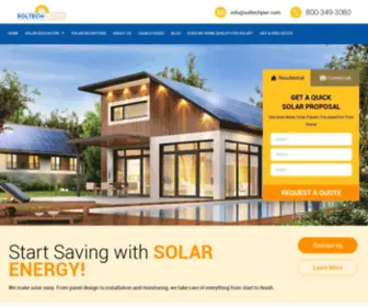 Soltechpwr.com(Trusted Commercial & Residential Solar Power Company in FL) Screenshot