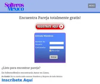 Solterosmexico.com(Buscar pareja en Mexico gratis) Screenshot