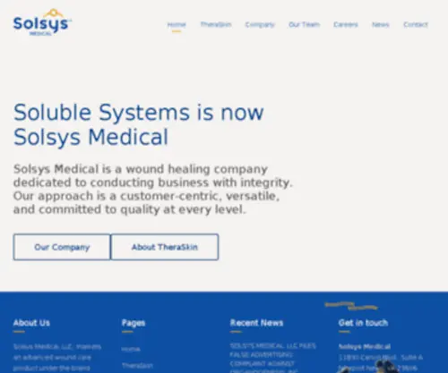 Solublesystems.com(Soluble Systems) Screenshot