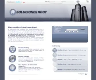 Solucionesroot.com(Soluciones Root web hosting Argentina) Screenshot