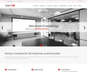 SolucPro.com(Soluciones Profesionales Audiovisuales) Screenshot