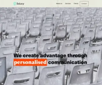 Solucy.co(Personalised branding and communication) Screenshot