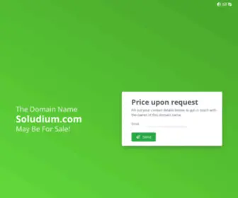 Soludium.com(Domain name may be for sale) Screenshot
