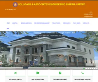 Solugans.com(SOLUGANS & ASSOCIATES ENGINEERING NIGERIA LIMITED) Screenshot