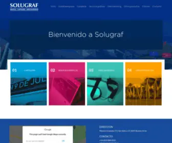 Solugraf.com.ar(Gráfica Cartelería Merchandising) Screenshot