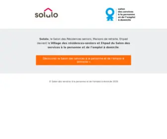 Solulo.com(Le 1er Salon des maisons de retraite) Screenshot