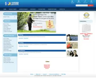 Solunar.com(Home of Solunar Fishing and Hunting Time Tables) Screenshot