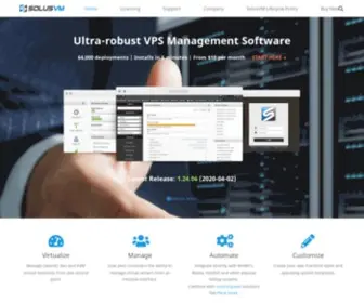 Solusvm.com(Virtualization Management Platform) Screenshot