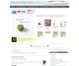 Solution-Macarons.com(Découvrez et commandez en ligne le nouvel ouvrage « Solution Macarons » de Mercotte) Screenshot