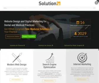 Solution21.com(Medical Website Design and Marketing) Screenshot