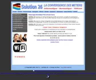 Solution26.com(Depannage informatique Paris) Screenshot